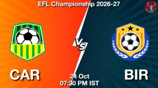 CAR vs BIR CAR vs BIR - EFL Championship