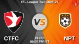 CTFC vs NPT Dream11 Prediction - <small>Sat, 24 Oct 05:00 PM IST</small>