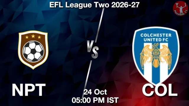 NPT vs COL Match Previews and Football Tips