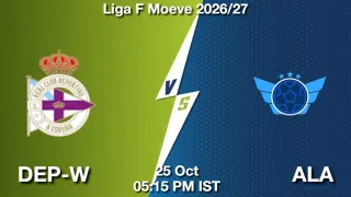 DEP-W vs ALA - Liga F