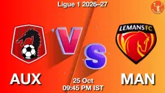 AUX vs MAN Match Result