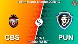 CBS vs PUN Dream11 Prediction, Preview & Updates - <small>Sun, 25 Oct 05:00 PM IST</small>