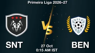 SNT vs BEN SNT vs BEN - Primeira Liga