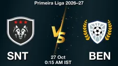 SNT vs BEN Match Result