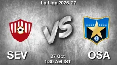 SEV vs OSA Match Result