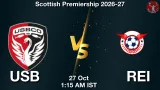 USB vs REI Dream11 Prediction, Preview & Updates - <small>Tue, 27 Oct 01:15 AM IST</small>
