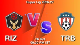 RIZ vs TRB - Super Lig