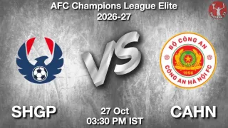 SHGP vs CAHN SHGP vs CAHN - AFC Champions