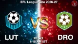LUT vs DRO Dream11 Prediction, Preview & Updates - <small>Wed, 28 Oct 01:15 AM IST</small>