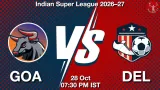 GOA vs DEL Dream11 Prediction, Preview & Updates - <small>Wed, 28 Oct 07:30 PM IST</small>
