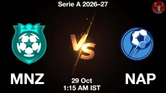 MNZ vs NAP Match Result