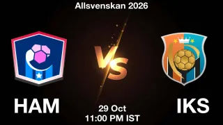 HAM vs IKS - Allsvenskan 2026