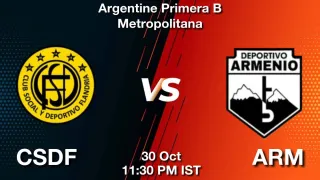 CSDF vs ARM - Argentine Primera