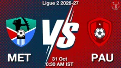 MET vs PAU Match Result