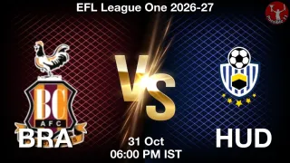 BRA vs HUD - EFL League