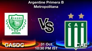 CASDC vs CAE - Argentine Primera