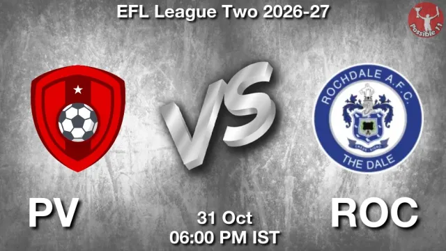 PV vs ROC Match Previews and Football Tips