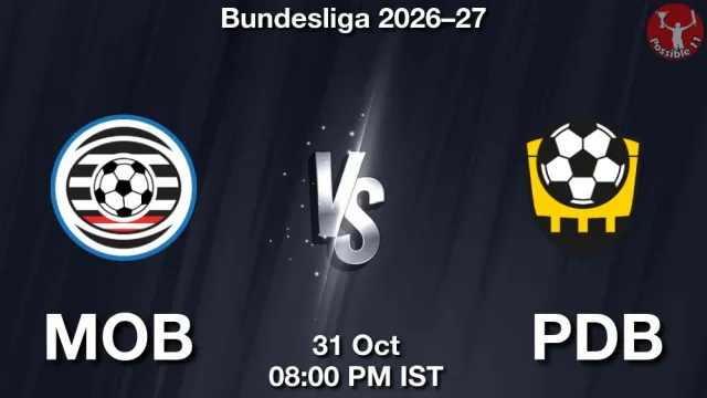 MOB vs PDB Match Previews and Football Tips