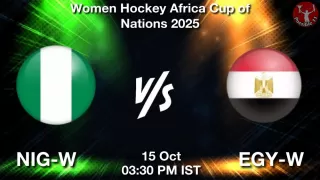 NIG-W vs EGY-W - Women Hockey