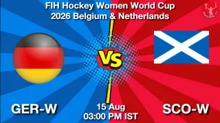 GER-W vs SCO-W GER-W vs SCO-W - FIH Hockey