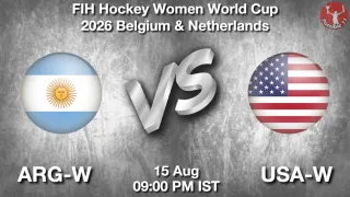 ARG-W vs USA-W ARG-W vs USA-W - FIH Hockey