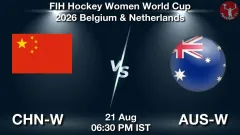 CHN-W vs AUS-W Match Result