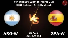 ARG-W vs SPA-W Match Result