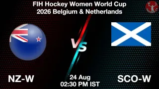 NZ-W vs SCO-W NZ-W vs SCO-W - FIH Hockey