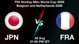 JPN vs FRA Dream11 Prediction, Preview & Updates - <small>Fri, 28 Aug 01:00 PM IST</small>