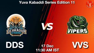 DDS vs VVS Matcch Previews