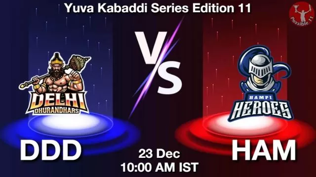 DDD vs HAM ड्रीम11 भविष्यवाणी, फैंटेसी क्रिकेट टीम - 23 दिसंबर 2024