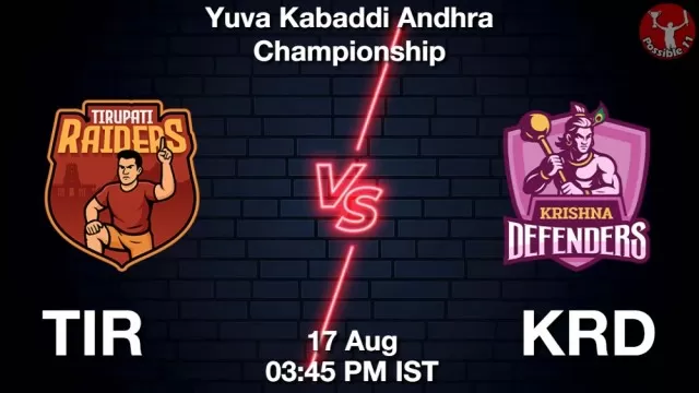 TIR vs KRD ड्रीम11 भविष्यवाणी, फैंटेसी क्रिकेट टीम - 17 अगस्त 2025