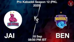 JAI vs BEN Match Result