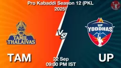TAM vs UP Match Result