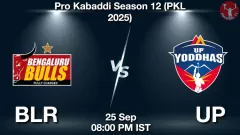 BLR vs UP Match Result