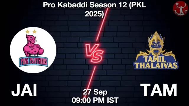 JAI vs TAM ड्रीम11 भविष्यवाणी, फैंटेसी क्रिकेट टीम - 27 सितम्बर 2025