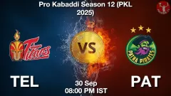 TEL vs PAT Match Result