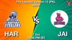 HAR vs JAI Match Result