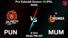 PUN vs MUM Match Result