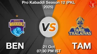 BEN vs TAM Dream11 Prediction