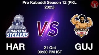 HAR vs GUJ Dream11 Prediction