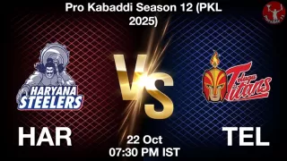 HAR vs TEL Dream11 Prediction
