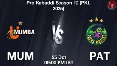 MUM vs PAT Match Result