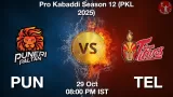 PUN vs TEL Dream11 Prediction, Preview & Updates - <small>Wed, 29 Oct 08:00 PM IST</small>