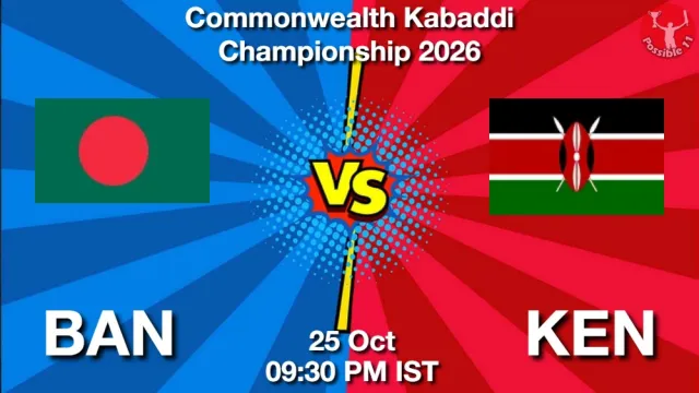 BAN vs KEN Match Previews and Kabaddi Tips