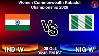 IND-W vs NIG-W IND-W vs NIG-W - Women Commonwealth