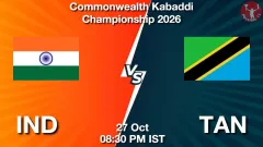 IND vs TAN Match Result
