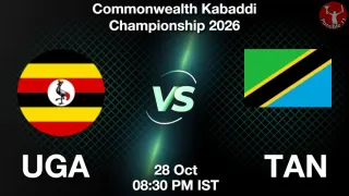 UGA vs TAN - Commonwealth Kabaddi