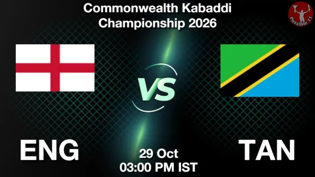 ENG vs TAN Match Previews and Kabaddi Tips
