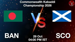 BAN vs SCO - Commonwealth Kabaddi